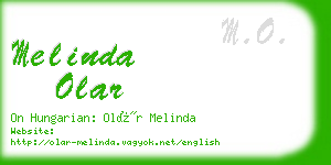 melinda olar business card